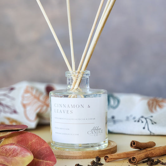 Cinnamon and Leaves Reed Diffuser - Abboo Candle Co® Wholesale