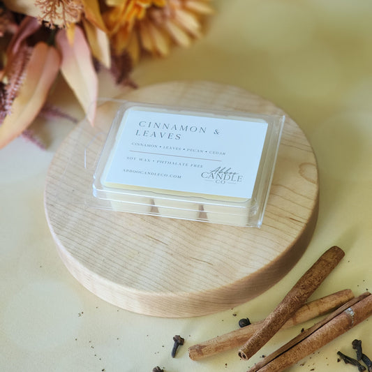 Cinnamon and Leaves Soy Wax Melts - Abboo Candle Co® Wholesale