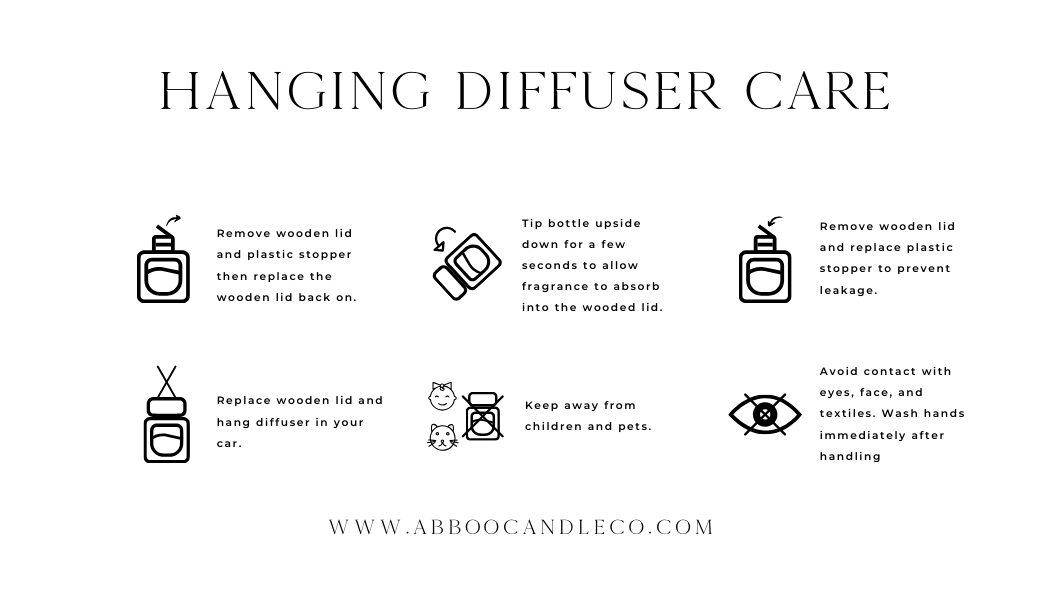 Hanging Car Diffuser - Winter Holiday Scents - Abboo Candle Co® Wholesale