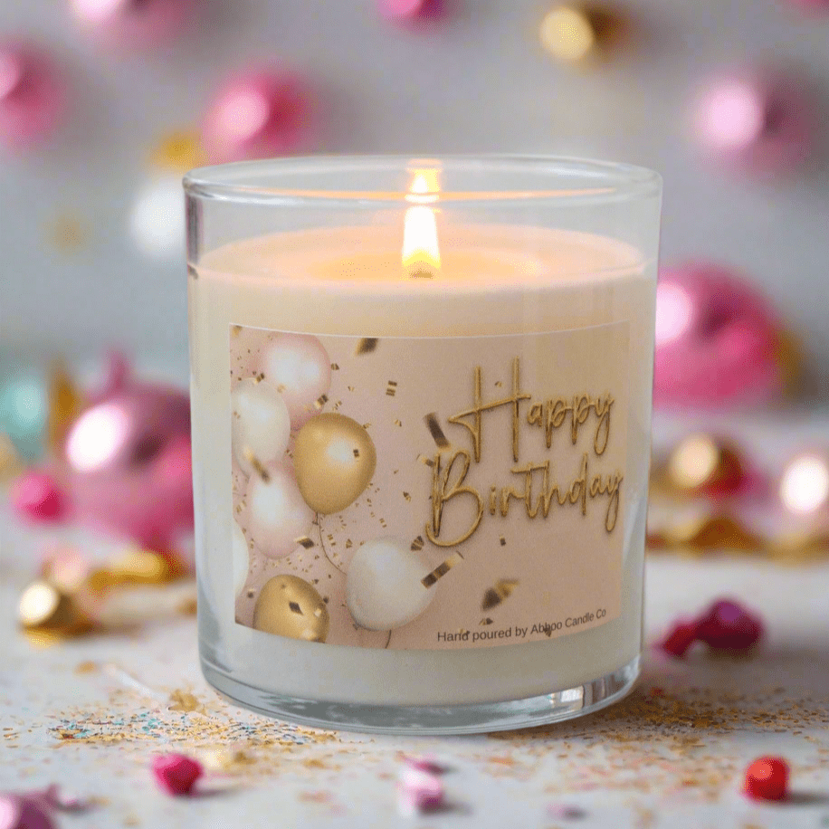 Happy Birthday Soy Candle - Abboo Candle Co® Wholesale