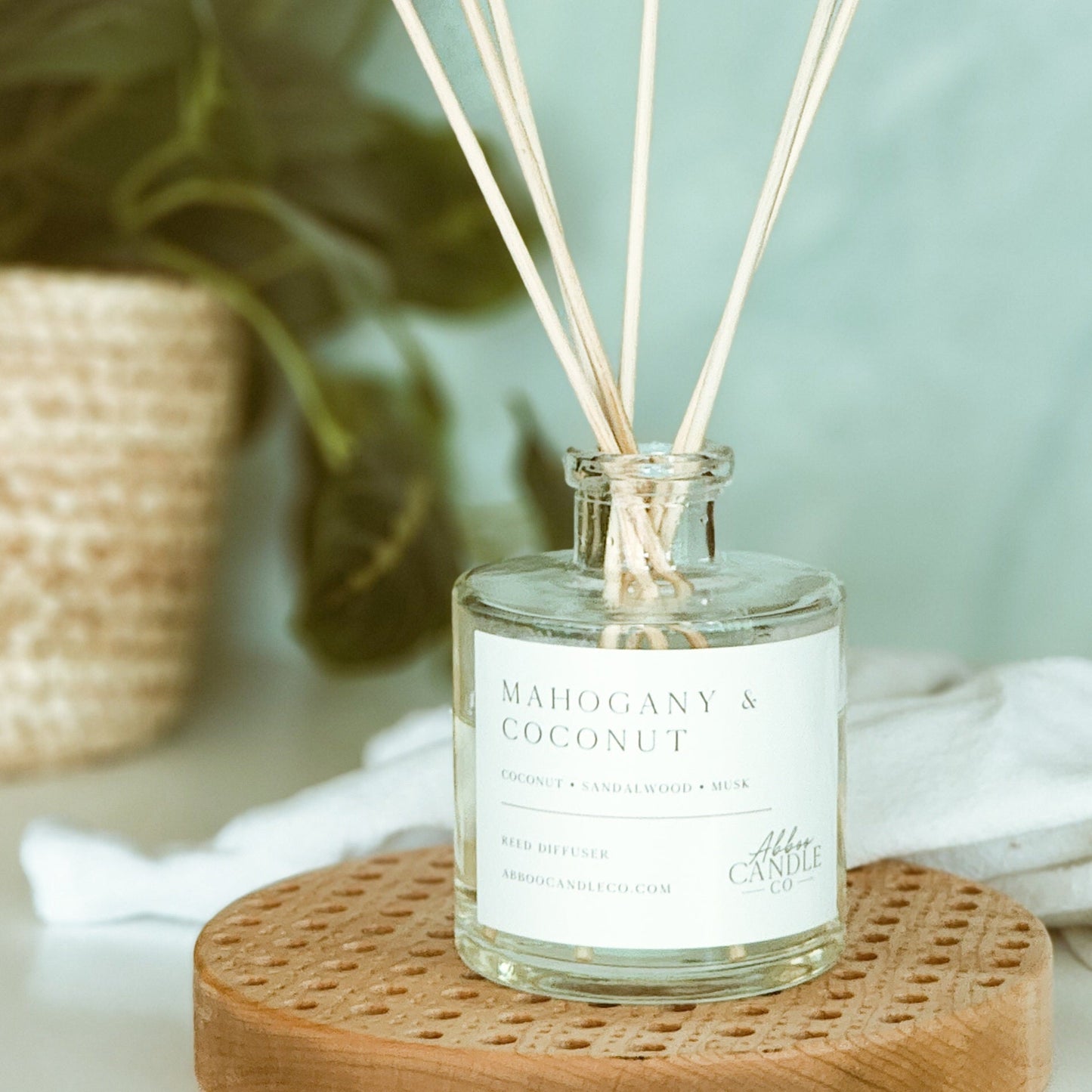 Mahogany and Coconut Reed Diffuser - Abboo Candle Co® Wholesale