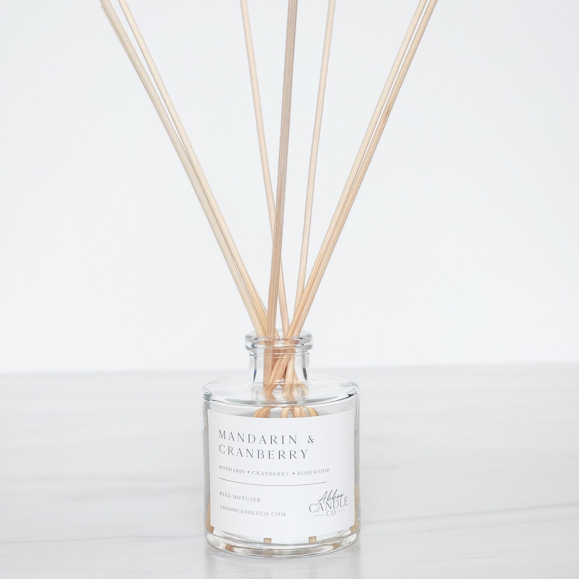 Mandarin and Cranberry Reed Diffuser - Abboo Candle Co® Wholesale