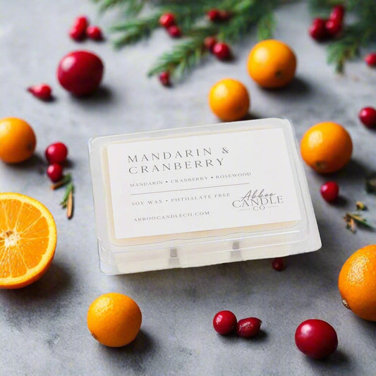 Mandarin and Cranberry Soy Wax Melts - Abboo Candle Co® Wholesale