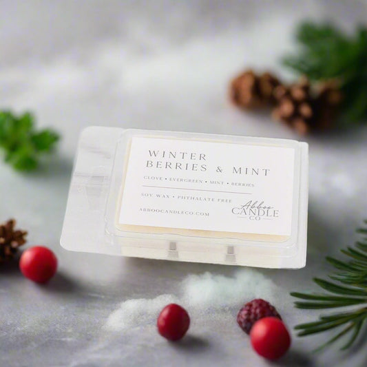 Winter Berries and Mint Soy Wax Melts - Abboo Candle Co® Wholesale