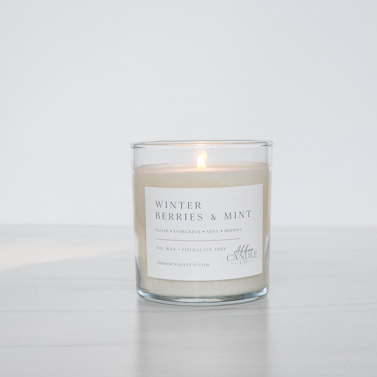 Winter Berries and Mint Tumbler Soy Candle - Abboo Candle Co® Wholesale