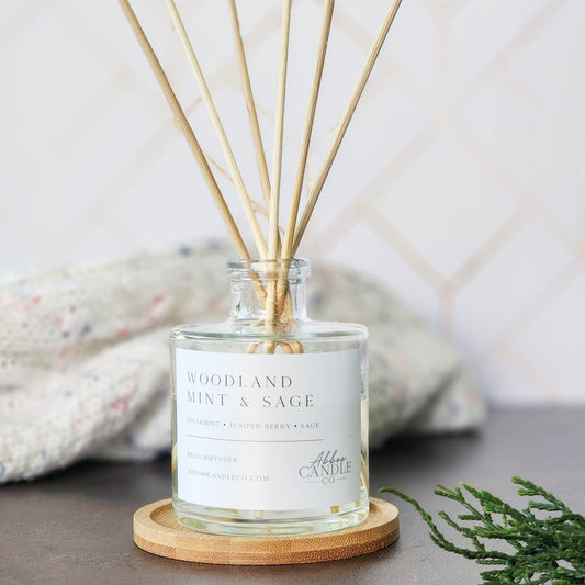 Woodland Mint and Sage Reed Diffuser - Abboo Candle Co® Wholesale
