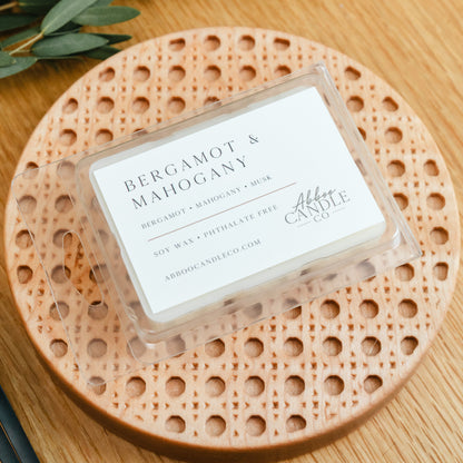 Bergamot and Mahogany Soy Wax Melts - Abboo Candle Co® Wholesale