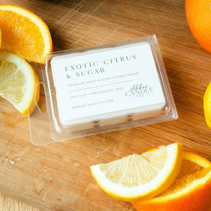 Exotic Citrus and Sugar Soy Wax Melts - Abboo Candle Co® Wholesale